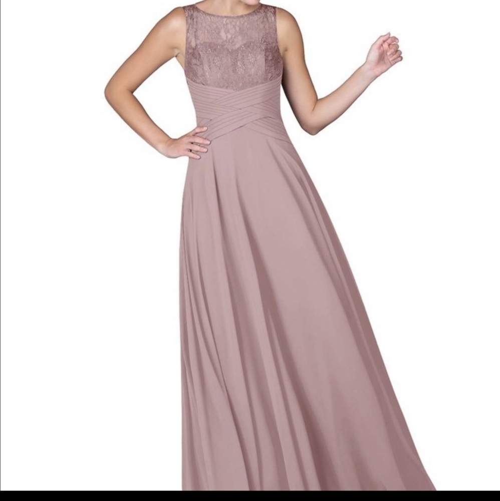 Azazie Marie Dress in Dusty Blue New with tags sz 12. Never worn!